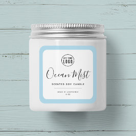 Voeg uw logo en bewerkbare kleur productlabel toe vierkante sticker