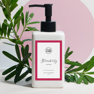 Voeg uw logo en bewerkbare kleur productlabel toe wijn etiket