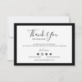 Voeg uw Logo en bewerkbare kleur toe Dank u (Voorkant)