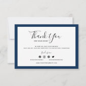 Voeg uw Logo en bewerkbare kleur toe Dank u (Voorkant)