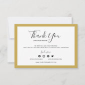 Voeg uw Logo en bewerkbare kleur toe Dank u (Voorkant)