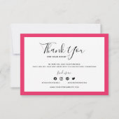 Voeg uw Logo en bewerkbare kleur toe Dank u (Voorkant)