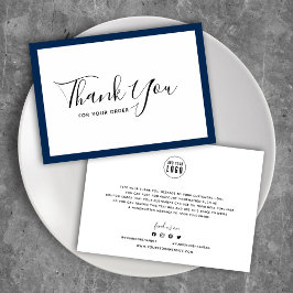 Voeg uw Logo en bewerkbare randkleur toe Hartelijk Bedankkaart