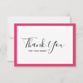 Voeg uw Logo en bewerkbare randkleur toe Hartelijk Bedankkaart (Voorkant)