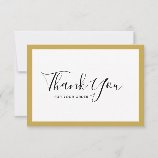 Voeg uw Logo en bewerkbare randkleur toe Hartelijk Bedankkaart (Voorkant)