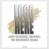 Voeg uw Logo en de Professionele Zaken van de Teks Sticker (Vel)