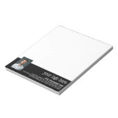 Voeg uw Logo en foto toe - Zakelijke contactgegeve Notitieblok (Linkerzijde)