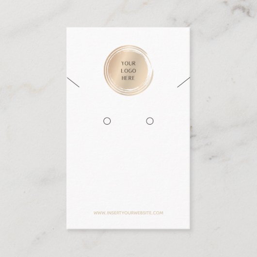 Voeg uw Logo en Ketting-Visitekaartjes in Visitekaartje (Voorkant)