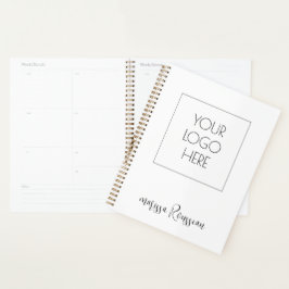 Voeg uw Logo en naamplaatje toe Planner