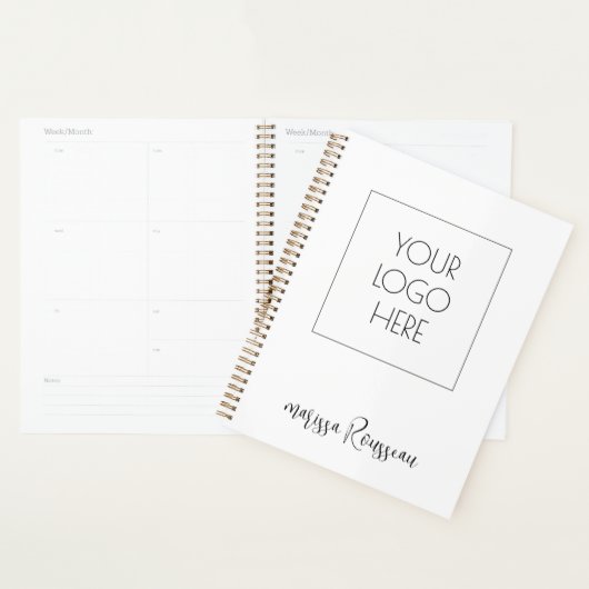 Voeg uw Logo en naamplaatje toe Planner (Display)
