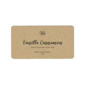 Voeg uw Logo- en schrijfmachine-kraftproduct toe Etiket (Voorkant)