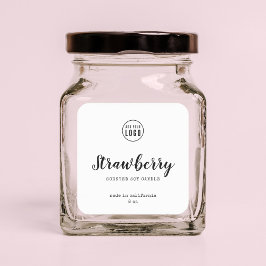 Voeg uw Logo- en schrijfmachine-productlabel toe Vierkante Sticker