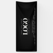 Voeg uw Logo- en tekstminimalistische rechthoek to Spandoek (Verticaal)