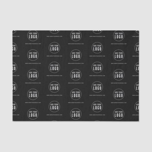 Voeg uw Logo en webpagina bewerkbare achtergrondkl Tissuepapier (Voorkant)