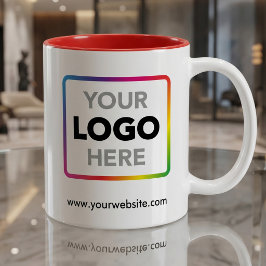 Voeg uw logo en website toe | Zakelijk merkpromoti Koffiemok