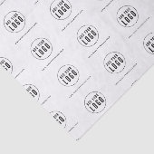 Voeg uw logo en website toe Zwart en Wit Tissuepapier (Detail)