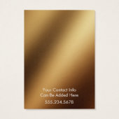 Voeg uw Logo Gold Earring Holder Display Kaart toe (Achterkant)