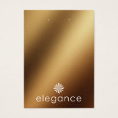 Voeg uw Logo Gold Earring Holder Display Kaart toe (Voorkant)