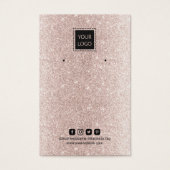 Voeg uw Logo Gold Glitter Oorlogsscherm toe Visitekaartje (Voorkant)