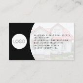 Voeg uw Logo-headfoto toe - Estate Agent Visitekaartje (Achterkant)