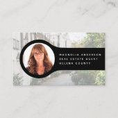 Voeg uw Logo-headfoto toe - Estate Agent Visitekaartje (Voorkant)