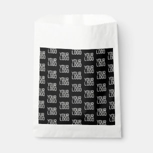 Voeg Uw Logo Herhalend Patroon Bewerkbare Sjabloon Bedankzakje