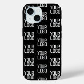 Voeg uw Logo Herhalingspatroon bewerkbare Sjabloon Case-Mate iPhone Case (Achterkant)