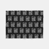 Voeg uw Logo Herhalingspatroon bewerkbare Sjabloon Fleece Deken (Voorkant (Horizontaal))