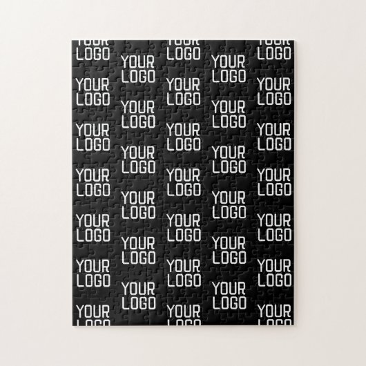 Voeg uw Logo Herhalingspatroon bewerkbare Sjabloon Legpuzzel (Verticaal)