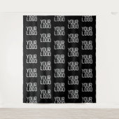 Voeg uw Logo Herhalingspatroon bewerkbare Sjabloon Wandkleed (Voorkant)