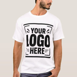 Voeg uw logo hier aan gepersonaliseerd T-shirt | L