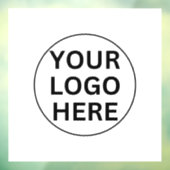 Voeg uw logo hier toe l Zwart-wit professioneel Raamsticker (Vel 3)