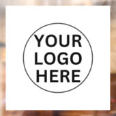 Voeg uw logo hier toe l Zwart-wit professioneel Raamsticker (Vel 2)