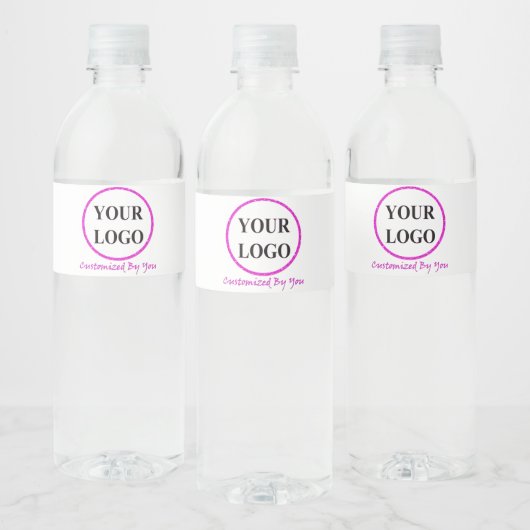 VOEG UW LOGO HIER TOE WATERFLES ETIKET (Flessen)