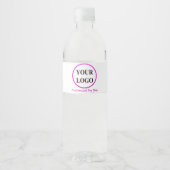 VOEG UW LOGO HIER TOE WATERFLES ETIKET (Voorkant)