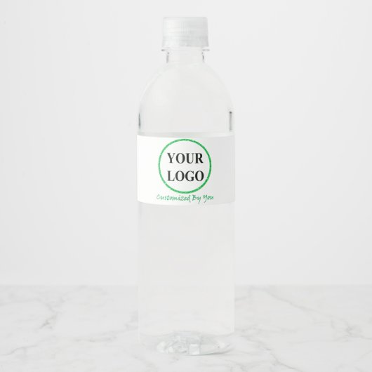 VOEG UW LOGO HIER TOE WATERFLES ETIKET (Voorkant)