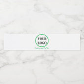 VOEG UW LOGO HIER TOE WATERFLES ETIKET (Enkel label)
