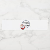 VOEG UW LOGO HIER TOE WATERFLES ETIKET (Enkel label)