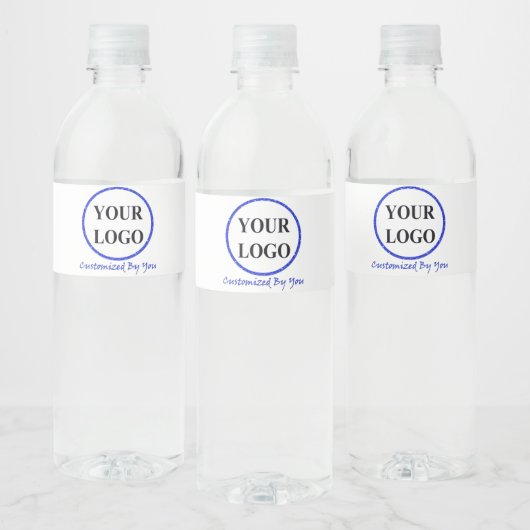 VOEG UW LOGO HIER TOE WATERFLES ETIKET (Flessen)
