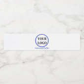 VOEG UW LOGO HIER TOE WATERFLES ETIKET (Enkel label)
