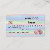 Voeg uw Logo Holograph Credit Kaart Hologram folie Visitekaartje (Voorkant)