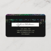 Voeg uw Logo Holograph Modern Credit Kaart toe Visitekaartje (Achterkant)