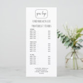 Voeg uw Logo Homemade Bakery Price List & Menu toe (Staand voorkant)