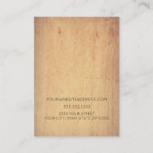 Voeg uw Logo Hout-beeldscherm Kaart toe Visitekaartje (Achterkant)