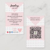 VOEG UW LOGO JEWELRY-ZORGKAARTEN TOE VISITEKAARTJE (Voorkant / Achterkant)