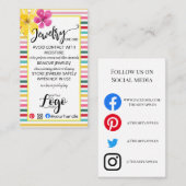 VOEG UW LOGO-juwelen CARE-KAARTEN VOOR kleine bedr Visitekaartje (Voorkant / Achterkant)