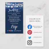 VOEG UW LOGO-juwelen ZORGKAARTEN TOE, klein GB bla Visitekaartje (Voorkant / Achterkant)