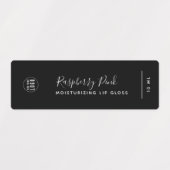 Voeg uw Logo kalligrafie bewerkbaar kleurenproduct Labels (Design 1)