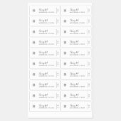 Voeg uw Logo-kalligrafie-script toe Labels (Vel)