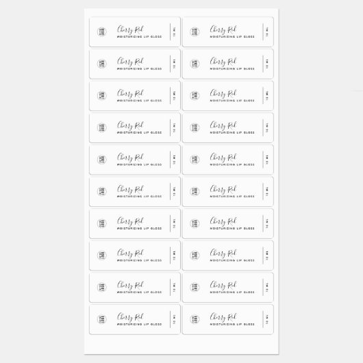 Voeg uw Logo-kalligrafie-script toe Labels (Vel)